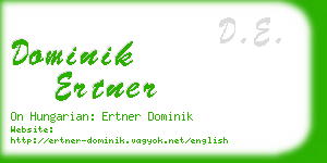 dominik ertner business card